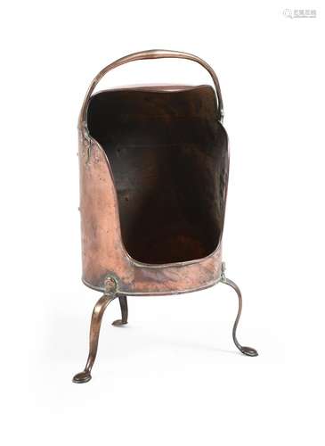 A GEORGE III COPPER PLATE WARMER, CIRCA 1780