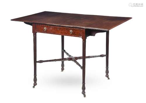 A GEORGE III FUSTIC MAHOGANY 'PEMBROKE' TABLE, CIRCA 1760-17...