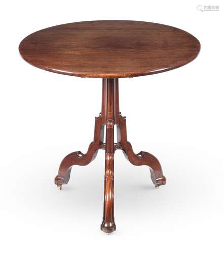 A GEORGE III MAHOGANY TRIPOD TABLE, ATTRIBUTED TO WILLIAM MA...