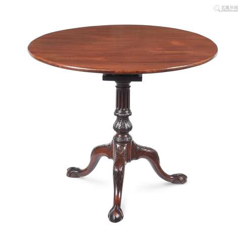 A GEORGE III MAHOGANY ‘BIRDCAGE’ TRIPOD TABLE, CIRCA 1760