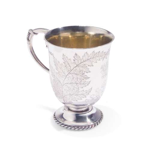 Mug in argento, Londra 1870