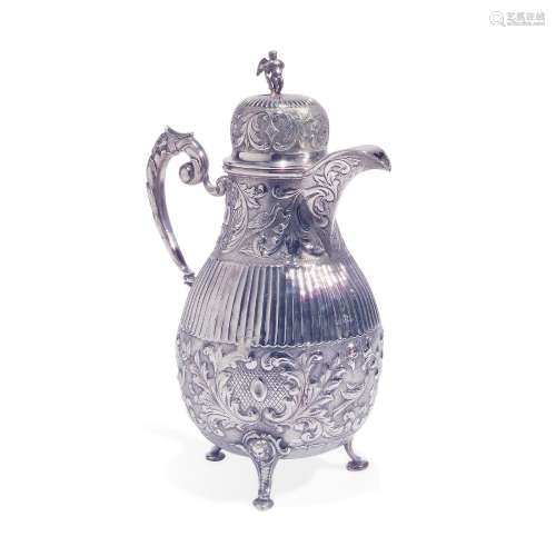 Caffettiera in argento, Olanda XIX secolo