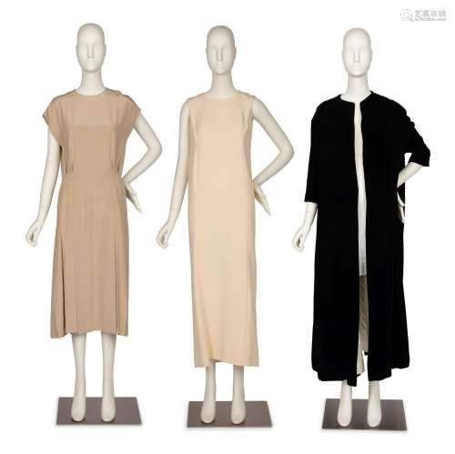 Two Christian Dior Haute Couture Items and Unlabeled Coat 19...