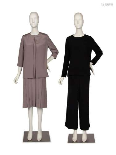Two Christian Dior Haute Couture Two-Piece Ensembles. 2009-1...