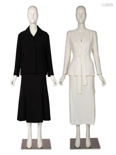 Two Christian Dior Haute Couture Skirt Suits, c. 2017