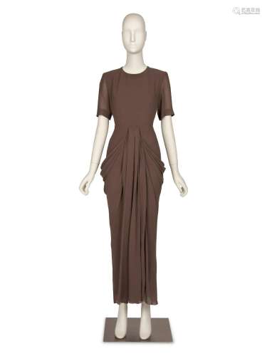 Christian Dior Haute Couture Brown Skirt Ensemble, 2000s
