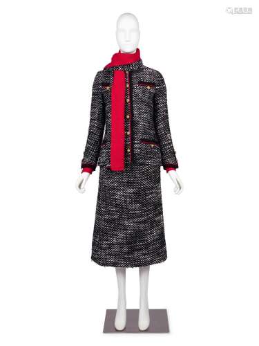 Chanel Haute Couture Suit, Four Pieces, 1970-80s
