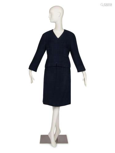 Chanel Navy Skirt Suit, 1999