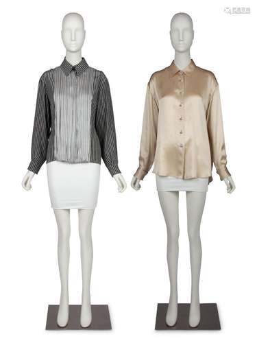 Two Chanel Silk Tops, 2010s