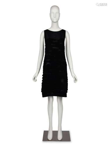 Chanel Sleeveless Black Knit Dress, 2010s