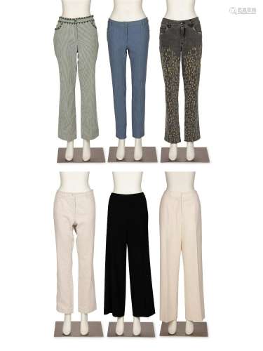 Four Chanel Pairs of Jeans and Two Pants, 2003-2005