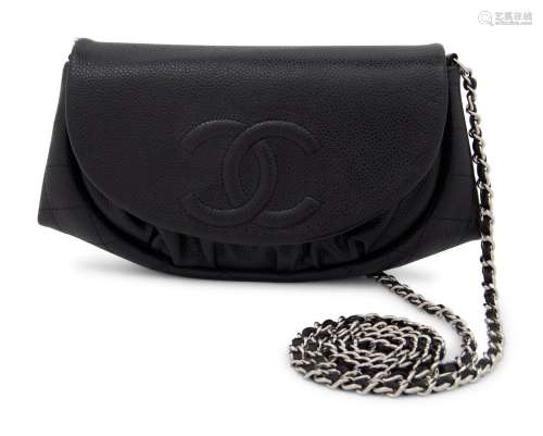 Chanel Embossed Caviar Leather Flap Bag, 2010-11