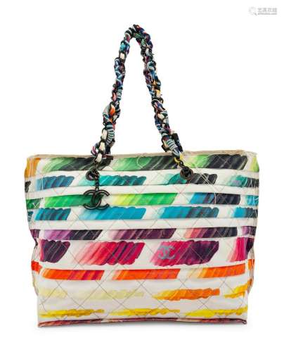 Chanel Multicolor Canvas Tote, 2014