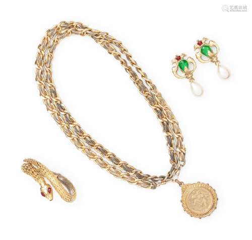 Three Chanel Jewelry Pieces