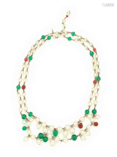 Couture Necklace Attributed to Chanel by Robert Goossens, c....
