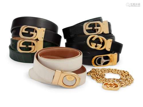 Seven Gucci Belts, 1980-1990s