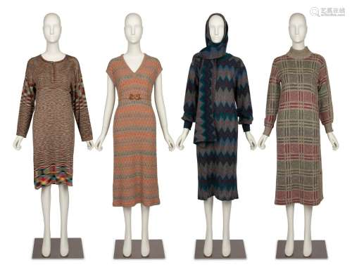 Four Missoni Knit Dresses, 1980-90s