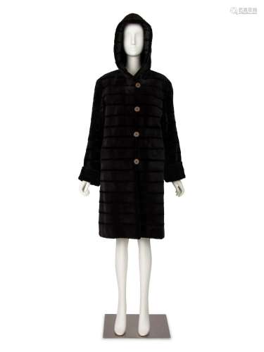 Sorbara Banded Sheared Mink Coat, 2000s