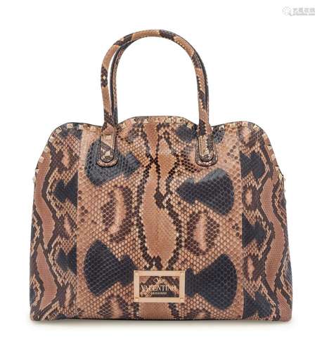 Valentino Brown Snakeskin Bag, 2000s