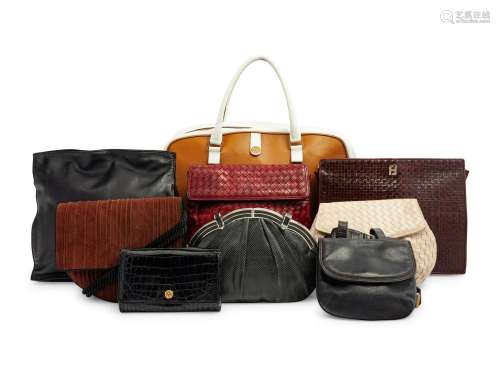 Nine Designer Handbags, 1980-2000s