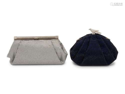 Two Judith Leiber Crystal Clutches