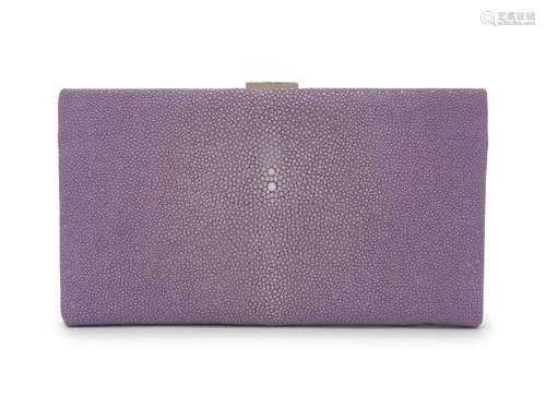 Judith Leiber Purple Stingray Clutch, 2000s