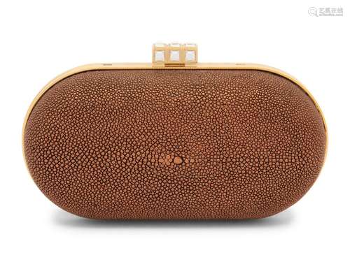 Judith Leiber Copper Stingray Clutch, 2000s