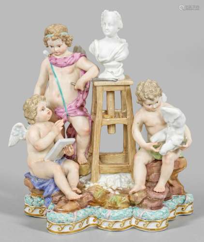 Amorettengruppe als Allegorie der Bildhauerkunst