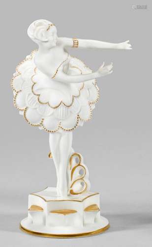 Art Déco-Figur "Ballett"/"Tanzgirl". Ori...