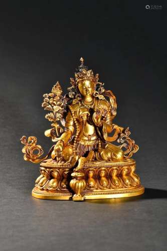 Bronze Chajin Tara Statue