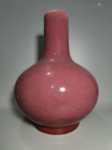 red glaze bottle