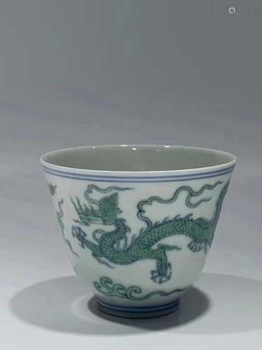 Doucai Dragon Cup