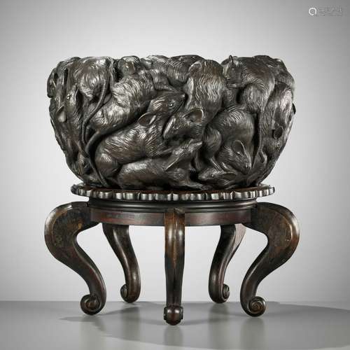 YOSHITANI: A MASSIVE AND HIGHLY UNUSUAL BRONZE JARDINIÃˆRE D...