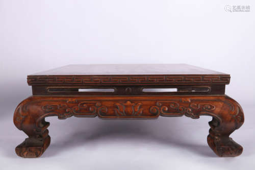 Qing Dynasty Huanghuali Sifang Tea Table