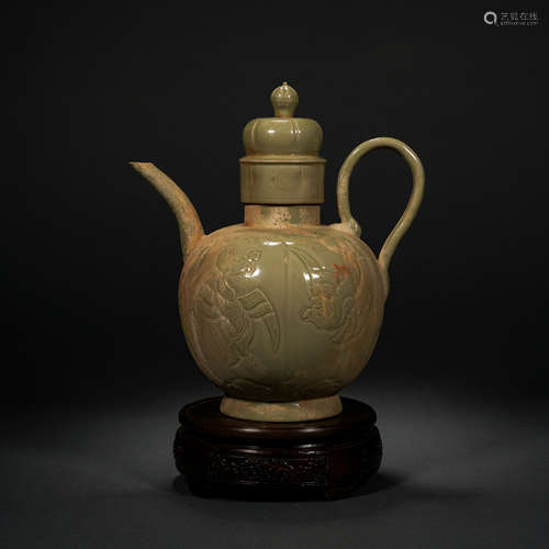 Tang Yue kiln holding pot with phoenix pattern