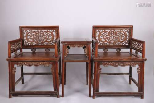 Qing Dynasty Huanghuali Rose Chair