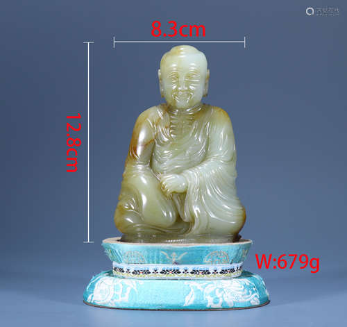 Qing Dynasty Hetian Jade Arhat