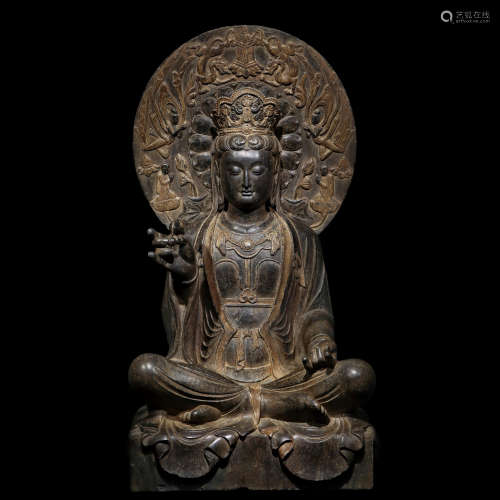 Song Dynasty Backlit Bodhisattva Statue