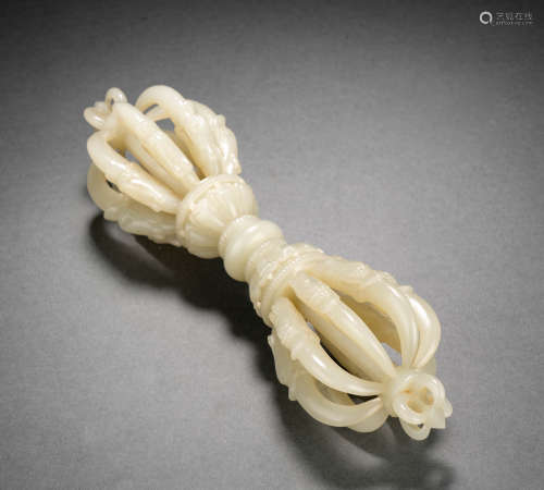 Qing Dynasty Hetian jade vajra