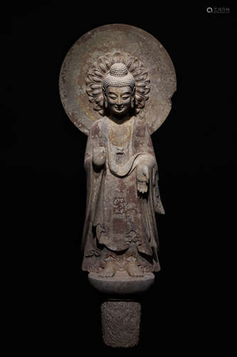 Statue of Standing Buddha in Qingzhou, Northern Wei Dynasty