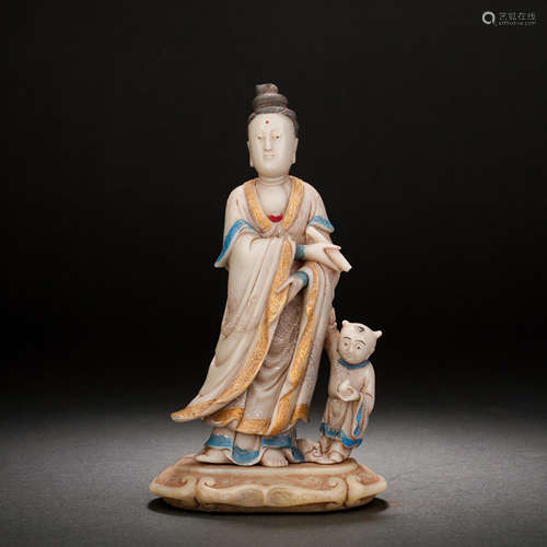 Qing Dynasty Shoushan Stone Figure Ornament