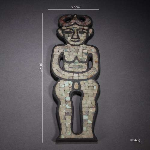 Inlaid Bronze Figurine