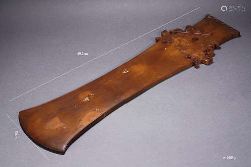 Carved Blade-Form Ornament