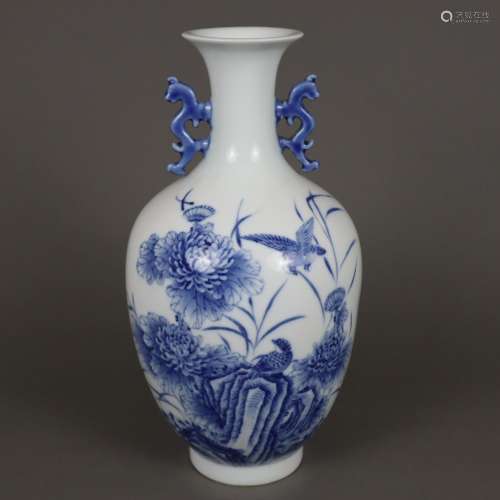 Blau-weiße Vase - China