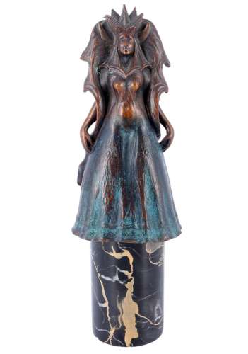 Ernst Fuchs (1930-2015) bronze Les beaux arts Queen of the N...