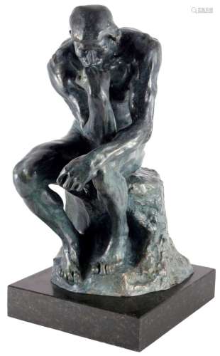 Large bronze The Thinker, after Auguste Rodin, große Bronze ...