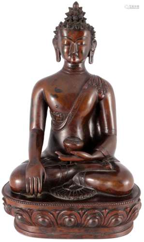Thailand bronze buddha Bhumisparsha Mudra, Buddha Skulptur,