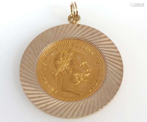 Gold coin 1 ducat Austria Emperor Franz Joseph 1915, Goldmün...