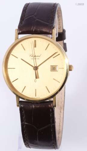Chopard 18K 750 Gold men`s gold wrist watch 1094, Herren Arm...