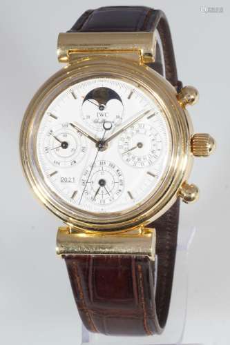IWC Da Vinci Automatic 750 gold men`s wrist watch IW3750, 18...